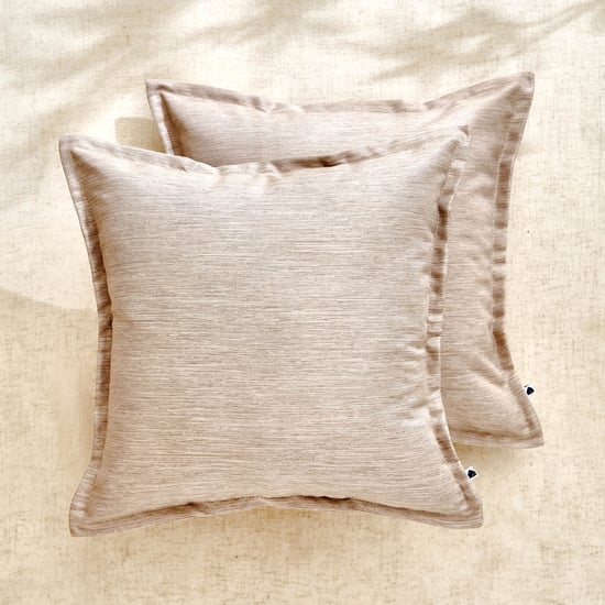 Aldeco Set of 2 Woven Cushion Covers - 40x40cm