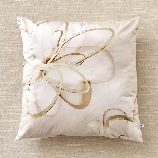 Alchemy Florain Velvet Floral Print Filled Cushion - 45x45cm