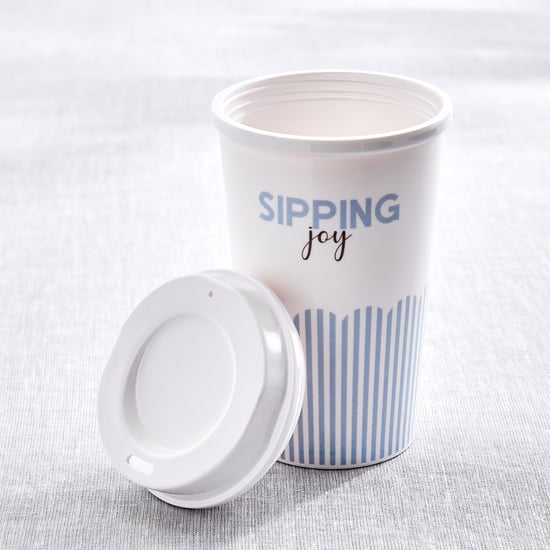 Bakers Pride Veha Set of 2 Melamine Printed Travel Tumbler with Lid - 450ml