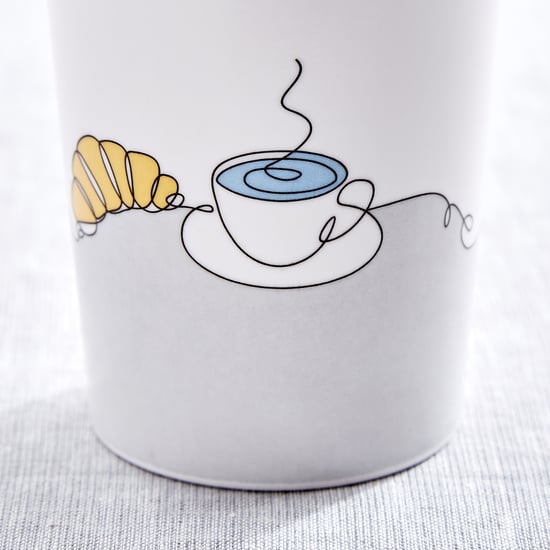 Bakers Pride Veha Set of 2 Melamine Printed Travel Tumbler with Lid - 450ml