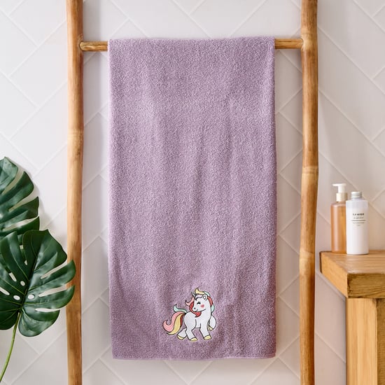 Slate Kids Unicorn Cotton Embroidered Bath Towel - 120x60cm