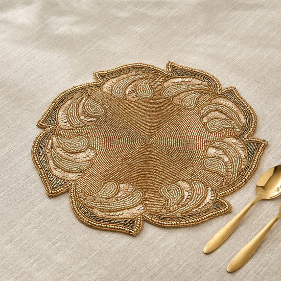 Corsica Halcyon Glass Chakra Beaded Placemat