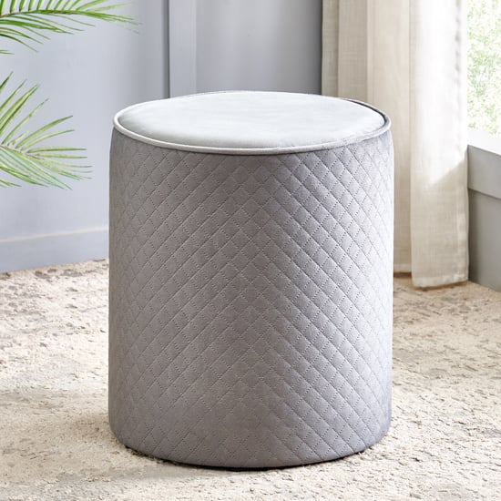 Murphy Plus Fabric Ottoman - Grey