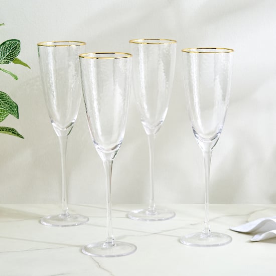 Wexford Kin Beat Set of 4 Champagne Glasses - 290ml