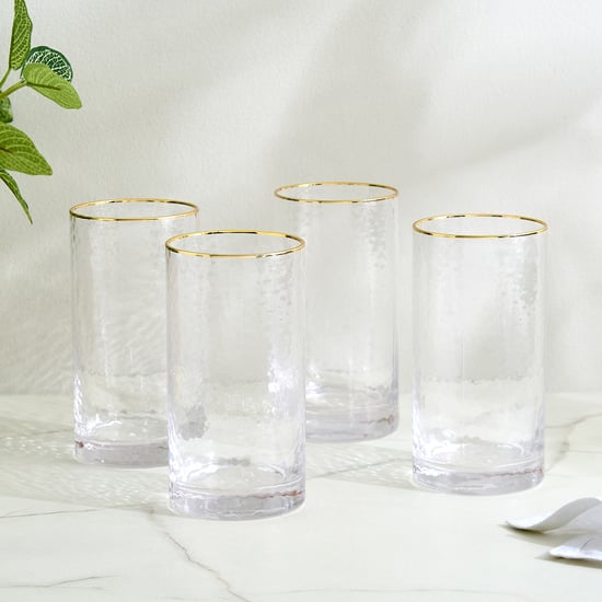 Wexford Kin Beat Set of 4 Hi Ball Glasses - 450ml