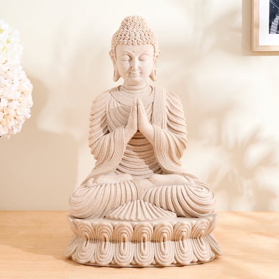 Enlighten Polyresin Praying Buddha Figurine