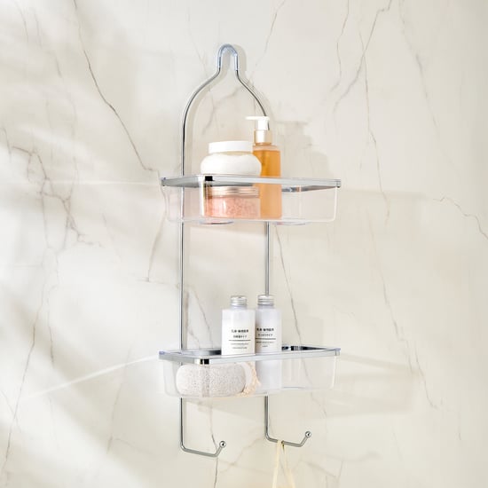 Orion Rosera Metal 2-Tier Caddy with Hooks