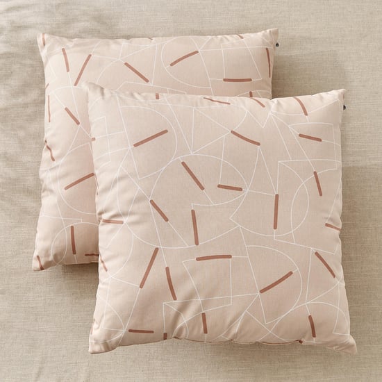 Ebony Grace Tuscany Set of 2 Printed Filled Cushions - 65x65cm