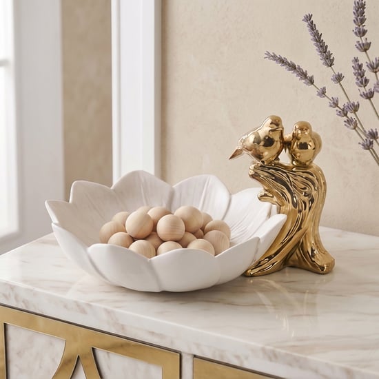 Brighton Finch Ceramic Bird Decorative Bowl