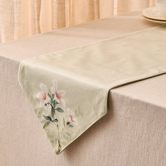 Amara Velvet Printed Reversible Table Runner