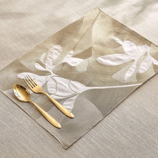 Glimmer Caden Cotton Zari Embroidered Placemat
