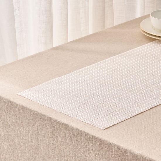 Glimmer Eden PVC Ribbed Table Runner