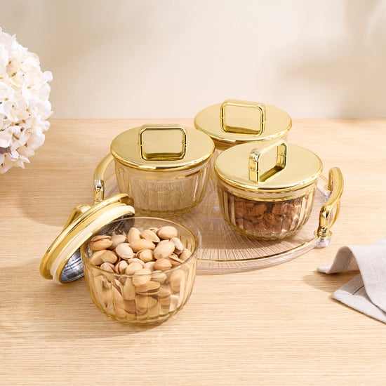 Corsica Pride 5Pcs Glass Serving Set