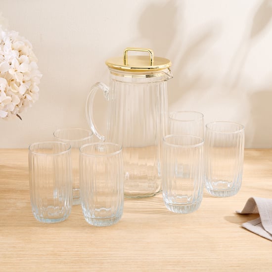 Corsica Pride 7Pcs Glass Lemon Set