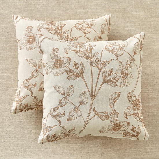 Pacific Halo Jardin Set of 2 Floral Print Cushion Covers - 40x40cm