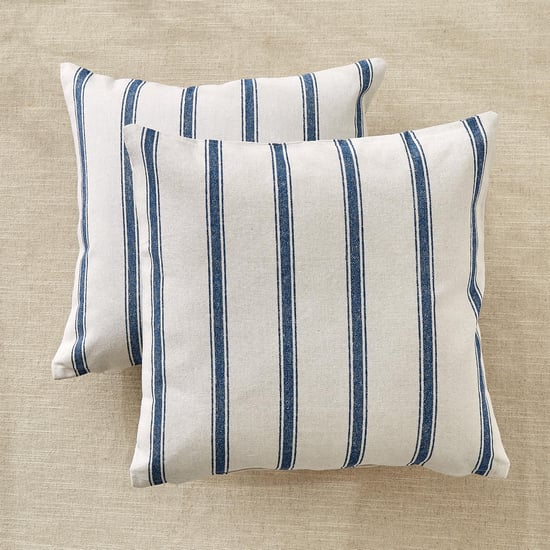 Pacific Halo Wander Set of 2 Striped Cushion Covers - 40x40cm
