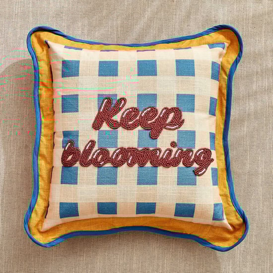 Glance Blooming Embellished Filled Cushion - 40x40cm