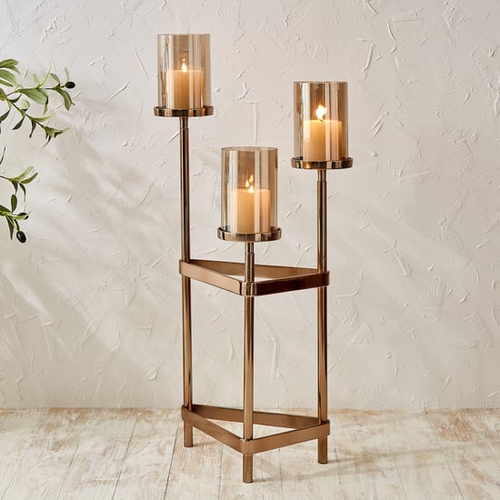 Monalisa Aluminium Multi Pillar Floor Candle Holders - Medium