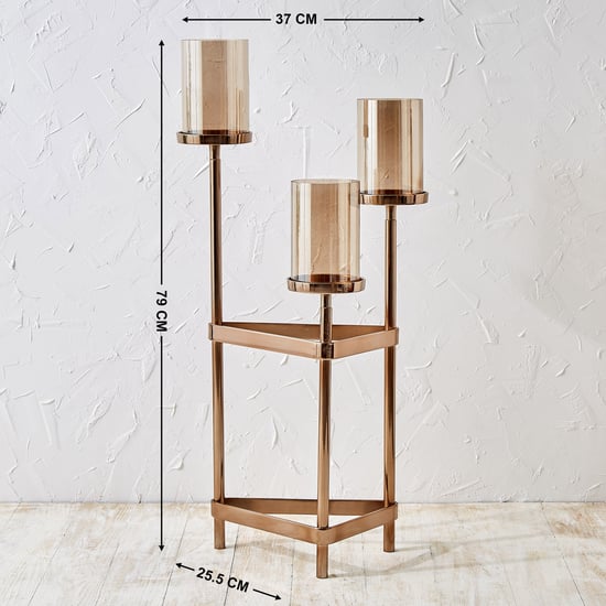 Monalisa Aluminium Multi Pillar Floor Candle Holders - Medium