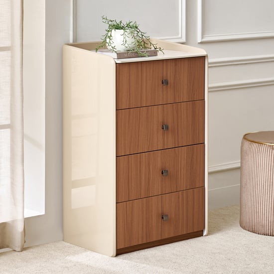 Ivy Chest of 4 Drawers - Walnut