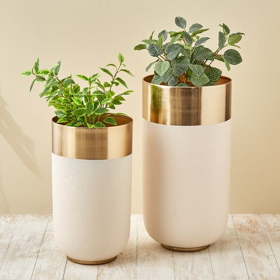Gardenia Ferra Set of 2 Metal Floor Planters