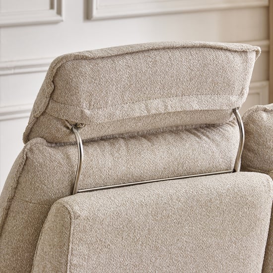 Clair Fabric 2-Seater Sofa with Motion Backrest - Beige