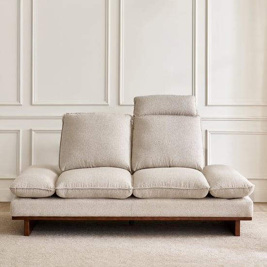 Clair Fabric 2-Seater Sofa with Motion Backrest - Beige