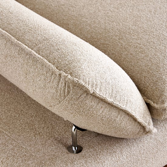 Clair Fabric 2-Seater Sofa with Motion Backrest - Beige