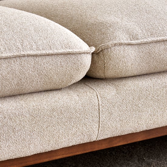 Clair Fabric 3-Seater Sofa with Motion Backrest - Beige