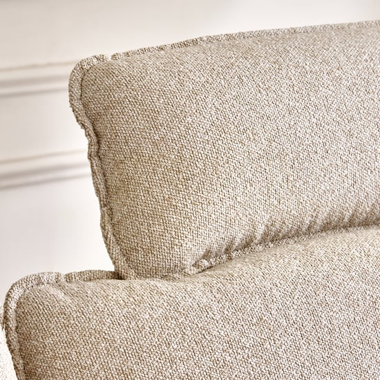 Clair Fabric 3-Seater Sofa with Motion Backrest - Beige