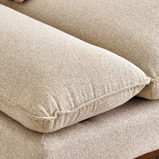 Clair Fabric 3-Seater Sofa with Motion Backrest - Beige