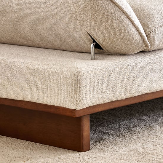 Clair Fabric 3-Seater Sofa with Motion Backrest - Beige