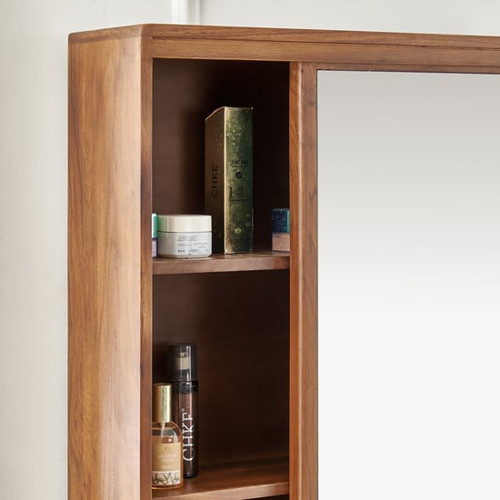 Nuqta Acacia Wood Dresser Mirror - Walnut