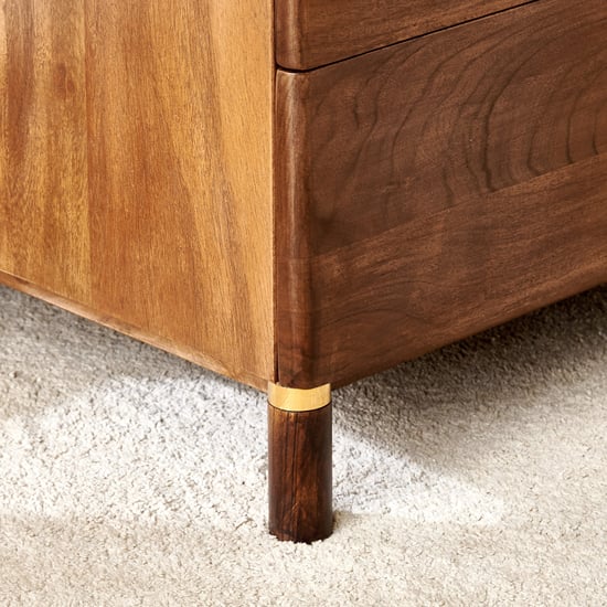 Nuqta Acacia Wood Dresser Mirror - Walnut