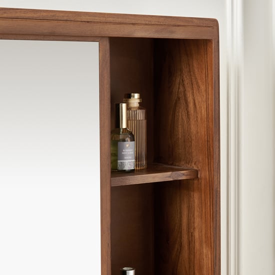 Nuqta Acacia Wood Dresser Mirror - Walnut