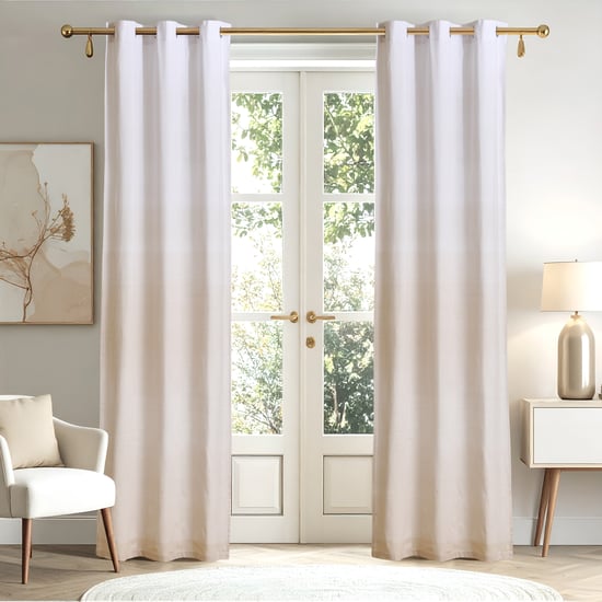 Halo Modulus Set of 2 Printed Light Filtering Door Curtains - 8.8ft (270cm)