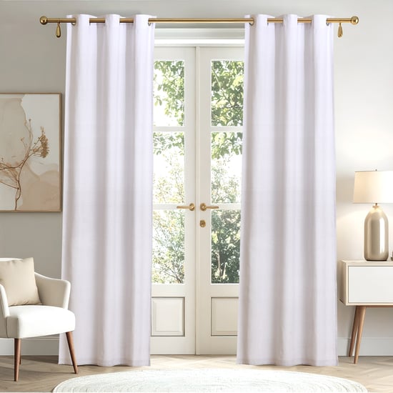 Halo Modulus Set of 2 Printed Light Filtering Door Curtains - 8.8ft (270cm)