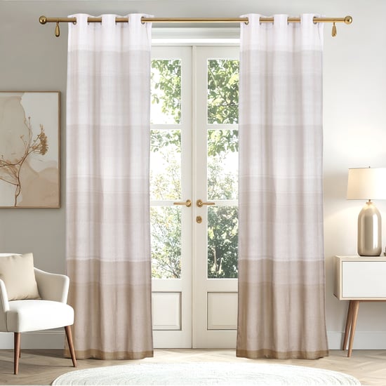 Halo Set of 2 Printed Light Filtering Door Curtains - 8.8ft (270cm)