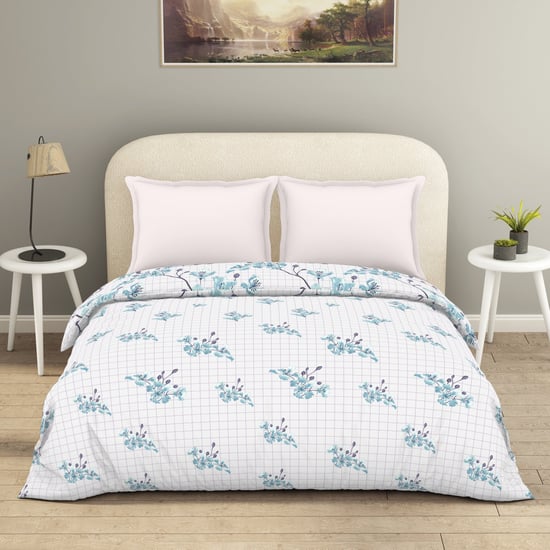 SPACES Essentials Floral Print Cotton Double Duvet Cover