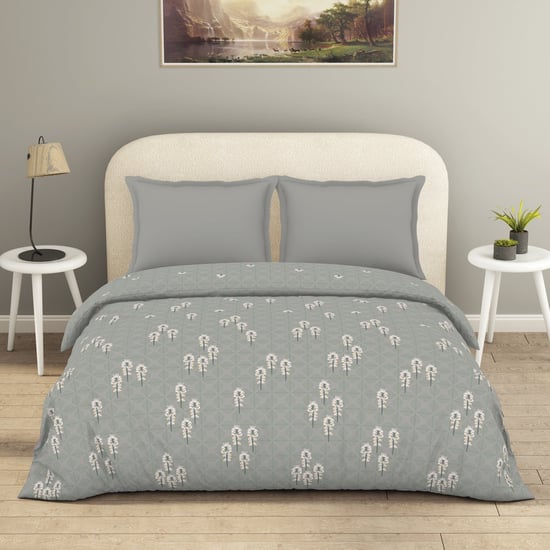 SPACES Essentials Floral Print Cotton Double Duvet Cover