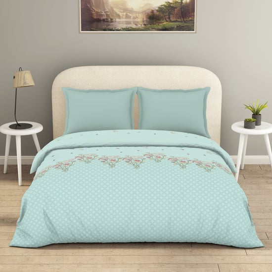 SPACES Essentials Floral Print Cotton Double Duvet Cover