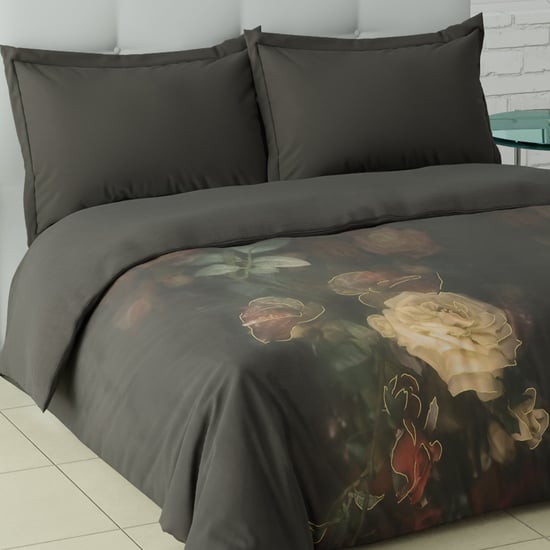 SPACES Elegance Noir Cotton Printed Double Quilt