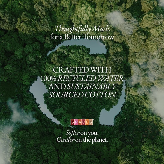 SPACES Elegance Noir Cotton Printed Double Quilt