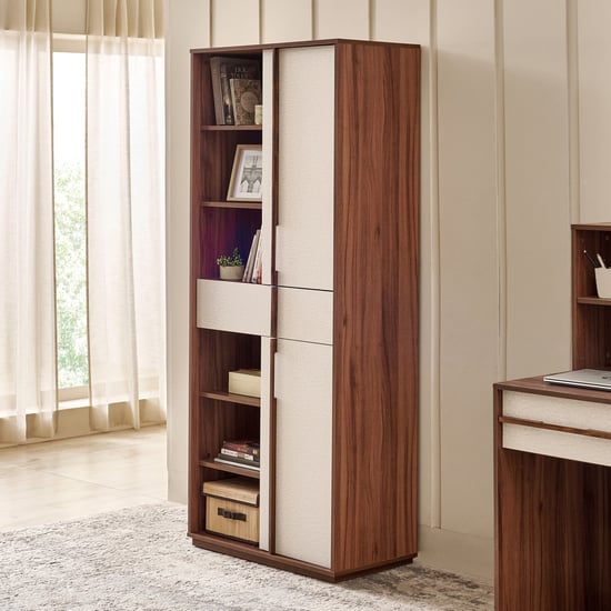 Shoji 2-Door Book Cabinet - Brown