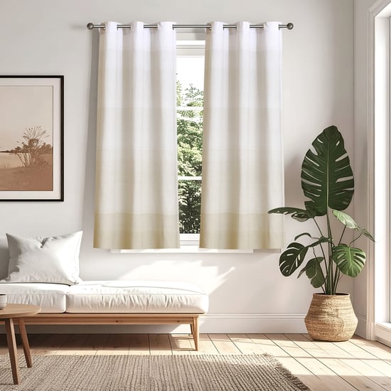 Halo Modulus Set of 2 Printed Light Filtering Window Curtains - 5.2ft (160cm)