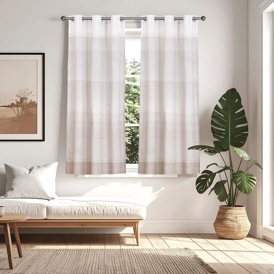 Halo Modulus Set of 2 Printed Light Filtering Window Curtains - 5.2ft (160cm)