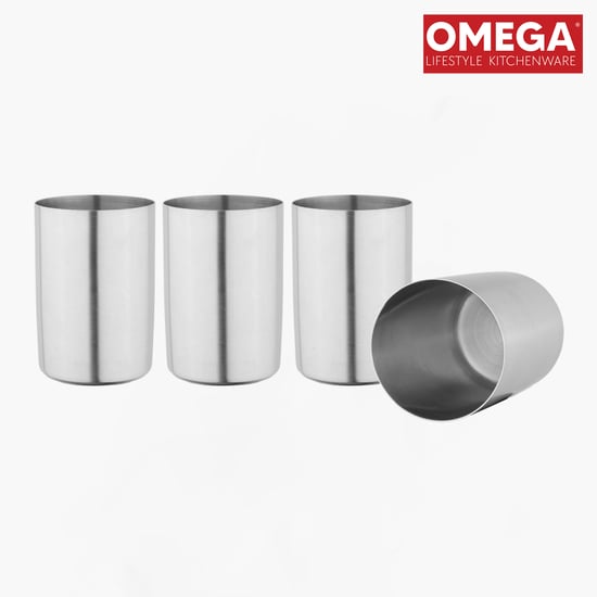 OMEGA Ivy Set of 4 Stainless Steel Tumblers - 350ml