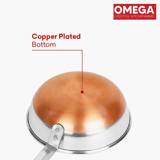 OMEGA Stainless Steel Copper Bottom Tadka Pan - 300ml