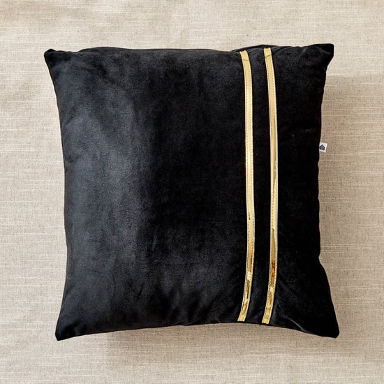 Corsica Gleam Lace Applique Filled Cushion - 40x40cm