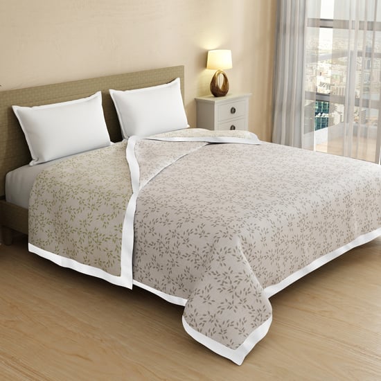 BOUTIQUE LIVING Zen Living Tencel Printed Reversible Double Dohar